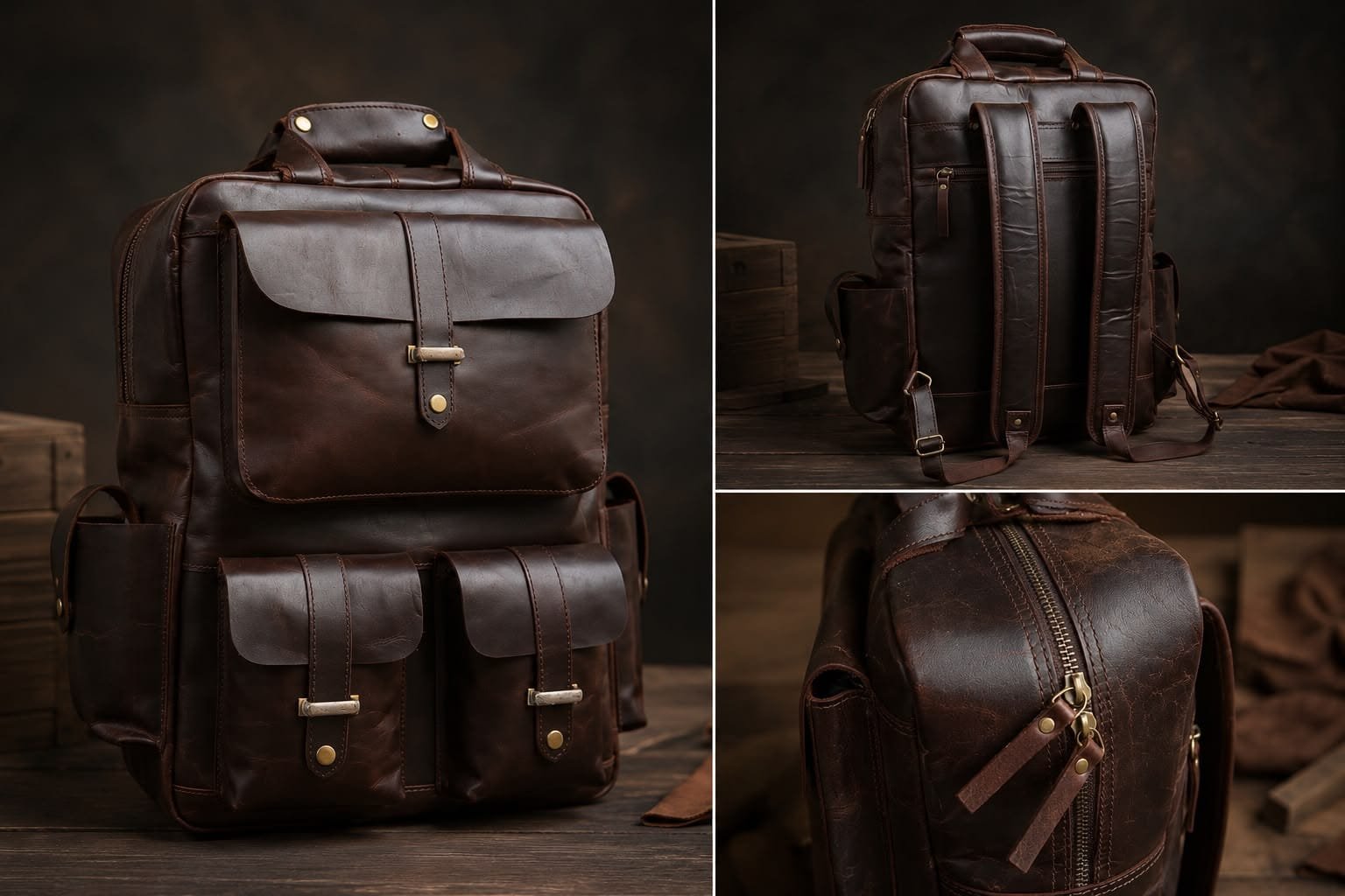 AIIT Leather Backpack - Image 2